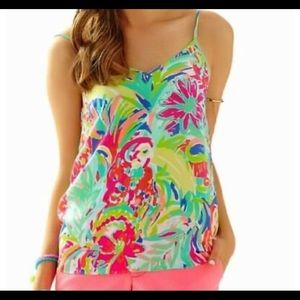 NWT Lilly Pulitzer Zoe Top silk tank camisole